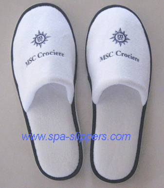 velvet spa slippers, cruise slippers