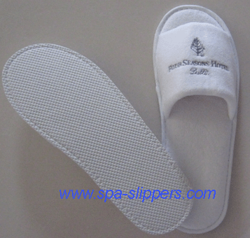 velvet spa slipper, EVA slipper, velour slipper